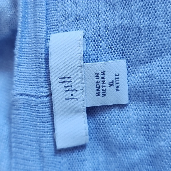 J. Jill Knit Linen Cardigan Shirt/ Size  XL/PETITE - Picture 4 of 11